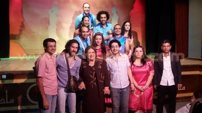 بالصور.. سميحة أيوب والنقاد في عرض «رجالة وستات»