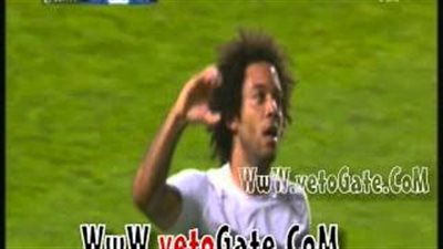 ساخرون.. بالفيديو.. مارسيلو يدعم السيسي في نهائى دوري أبطال أوربا