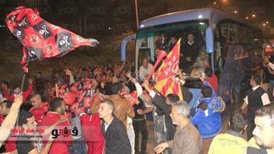 تأخر أتوبيس الأهلي بسبب المرور