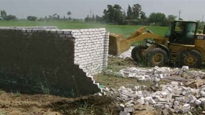 إزالة 9750 حالة تعدٍ على الأراضي الزراعية بـ