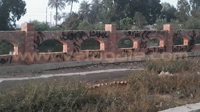 حملة لإزالة العبارات المسيئة للجيش والشرطة بقرية التلين في الشرقية