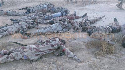 المتحدث العسكري ينشر صور قتلى الإرهابيين في أحداث الشيخ زويد