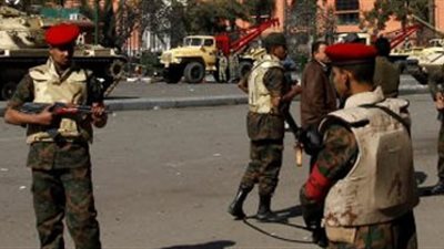 دوريات من الشرطة العسكرية لتأمين الاستفتاء بمدينة نصر