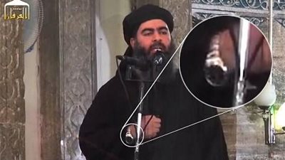 بالصورة.. مستخدمو «تويتر» يسخرون من «ساعة» أبو بكر البغدادي