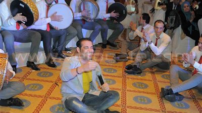 بالصور.. «سعد الصغير» يشعل حفل زفاف نجل المهندس أحمد على