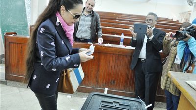 بالصور.. شريهان: مليار نعم لمصر