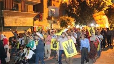 وقفة احتجاجية لعناصر الإرهابية بالهرم