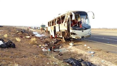 بالصور.. التفاصيل الكاملة لانقلاب حافلة معتمرين تقل 44 مصريا في مكة.. مصرع 19 وإصابة 25 و8 جثامين مجهولة الهوية بمستشفى الميقات.. الخارجية تتواصل مع المصابين وترسل وفدا لمواقع الجثامين