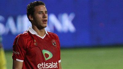 رمضان صبحي يهدي هدفه اليوم لنجل الفنان مجدي كامل