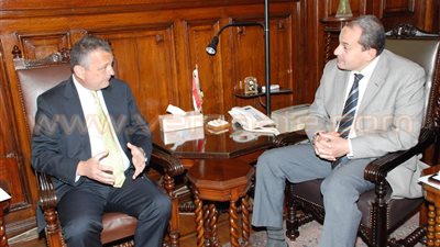 بالصور.. وزير الزراعة يستقبل سفير النمسا