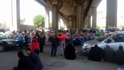 انتشار أمني أمام وزارة المالية بالتزامن مع مظاهرات المستوردين