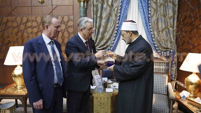 شيخ الأزهر يستقبل وفد مجلس النواب الفرنسي