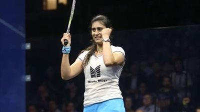 نور الشربيني تتأهل للدور نصف النهائي ببطولة الإسكواش في دبي