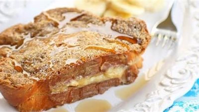 التوست الفرنسى بزبدة الفول السودانى عشاء لذيذ ومغذى لأطفالك