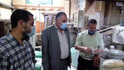 حملات تموينية على مخابز وأسواق كفر الشيخ | صور