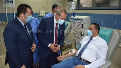 محافظ الدقهلية: نتواصل مع الصحة للتوسع في فصل بلازما الدم | صور