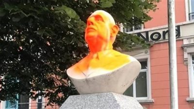 تخريب تمثال نصفي للجنرال شارل ديجول في فرنسا