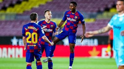 ملخص مباراة فوز برشلونة على ليجانيس في الدوري الإسباني | فيديو