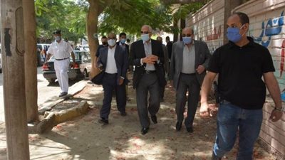 محافظ الجيزة يتفقد تجهيزات لجان امتحانات الثانوية العامة| صور