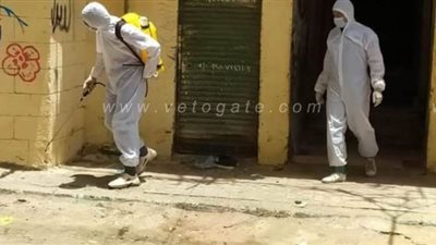 تطهير وتعقيم شوارع وأماكن الأسواق بغرب الإسكندرية | صور