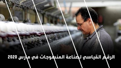 الرقـم القياسي لصناعة المنسوجات في مارس 2020 | إنفوجراف