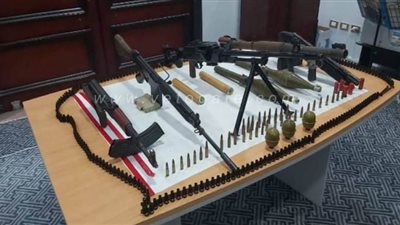 العثور على ترسانة أسلحة في مخزن سري بالإسماعيلية