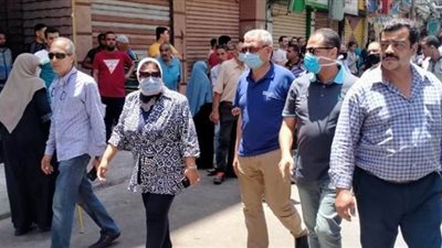 حملات موسعة لإزالة إشغالات الباعة الجائلين بأسواق الإسكندرية