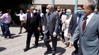 محافظ الجيزة يشدد على ضرورة التعقيم الاستباقي للجان امتحانات الثانوية العامة