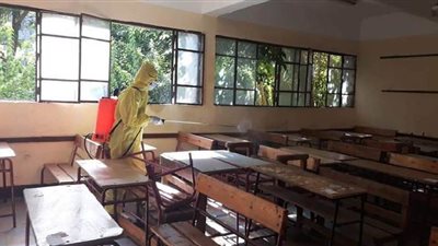 تسليم مدارس لجان الثانوية العامة وتطهيرها قبل الامتحانات| صور