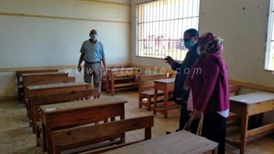 حملات تعقيم مكثفة لتجهيز لجان الثانوية العامة بالدقهلية | صور