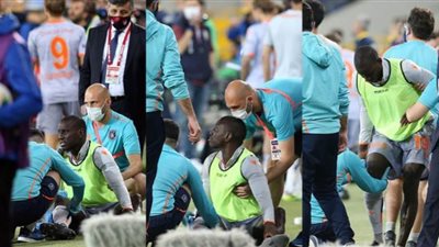 إصابة لاعب في الدوري التركي بعد تلقيه ضربة من المدرجات