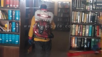 ألسن عين شمس تستقبل فريق تعقيم وتطهير مباني الجامعة