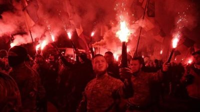 العثور على مخبأ لوثائق القوميين المتعصبين في أوكرانيا