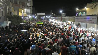 بالزغاريد.. تشييع جثمان شهيدي الغدر الإرهابي في سيناء بالدقهلية | فيديو وصور