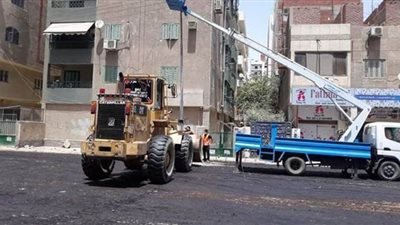 الطرق والنقل بالإسماعيلية تواصل تنفيذ أعمال الصرف ورفع كفاءة المحاور المرورية