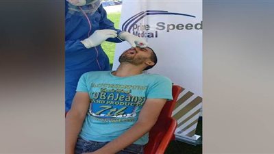 لاعبو سموحة يخضعون لمسحات كورونا | صور