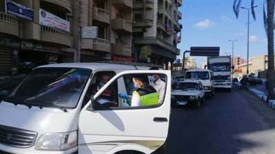 ضبط  2947 سائق نقل جماعى لعدم الالتزام بارتداء الكمامات الواقية