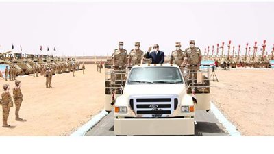 الرئاسة في أسبوع..  السيسي يتفقد عناصر المنطقة الغربية العسكرية..  ويبحث أزمة سد النهضة ومكافحة كورنا  وتوفير السلع