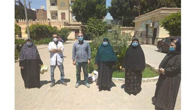 تعافي 15 مصابًا بكورونا وخروجهم من عزل مستشفى الحميات ببني سويف | صور