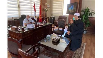 الغضبان يستقبل وكيل الأوقاف لبحث استعدادات فتح المساجد  ببورسعيد غدا