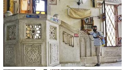 تطهير وتعقيم مساجد المنيا بالتعاون بين الأوقاف والرياضة