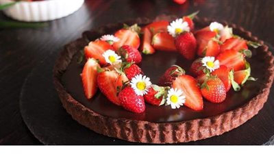 طريقة عمل تارت الشيكولاتة بدون دقيق