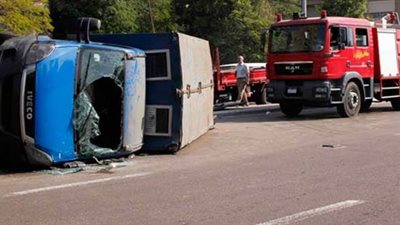 مصرع مجند وإصابة 5 آخرين في انقلاب سيارة شرطة بالدقهلية