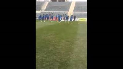 بالفيديو.. لاعبو المقاصة يؤدون تدريبات الإحماء ببتروسبورت