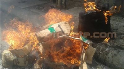 بالصور.. إعدام كميات من اللحوم والأسماك الفاسدة بدمنهور