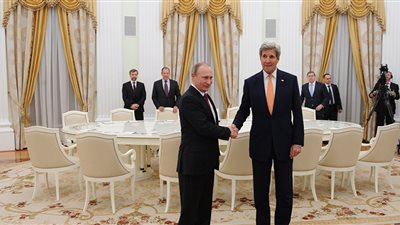 كيري لـ«بوتين»: تعاون واشنطن وموسكو بشأن سوريا ينهي الأزمة