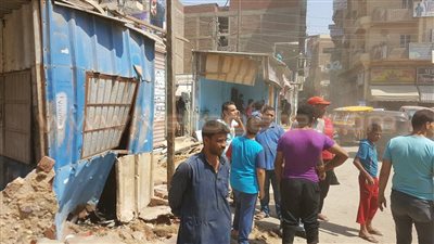 بالصور.. حملة لإزالة الإشغالات في بلبيس