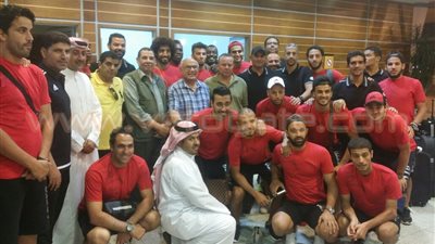 بالصور.. استقبال حافل لفريق الإنتاح في السعودية استعدادا لدورة تبوك