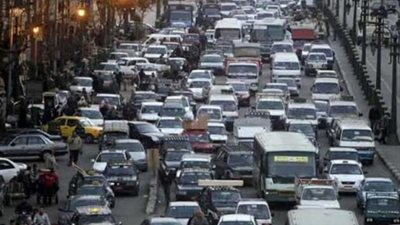 شلل مروري على كوبري أكتوبر بسبب حادث تصادم