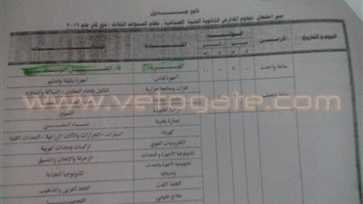 بالمستندات.. فضيحة في جدول امتحانات الدور الثاني للدبلومات الفنية